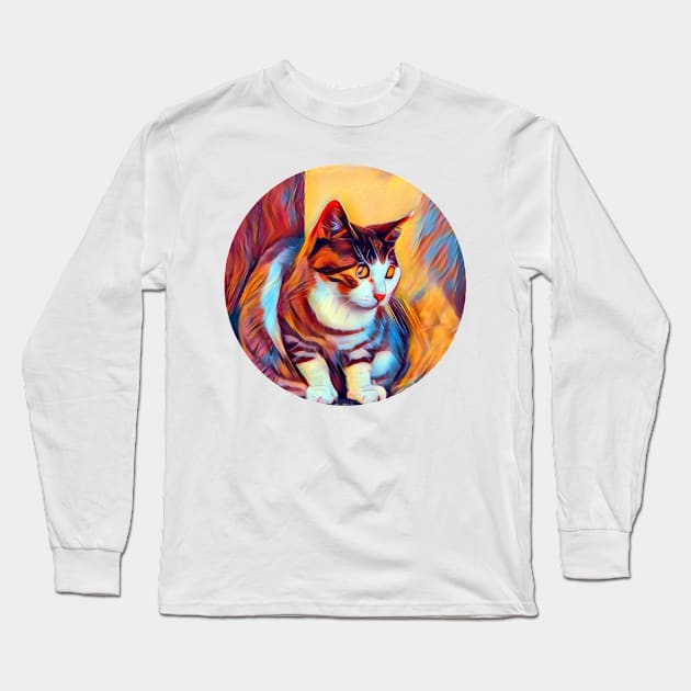 Daring mycat, revolution for cats Long Sleeve T-Shirt by GoranDesign